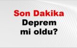 Son dakika Balıkesir’de deprem mi oldu? Az ö...