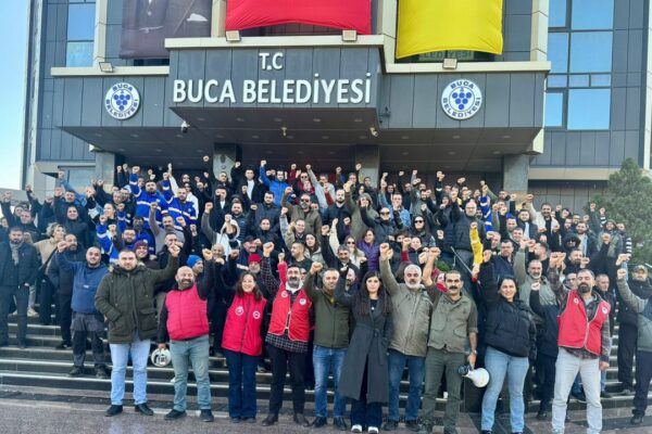 Buca’da iş bırakma 2’nci gününde… ‘Ekmek müc...