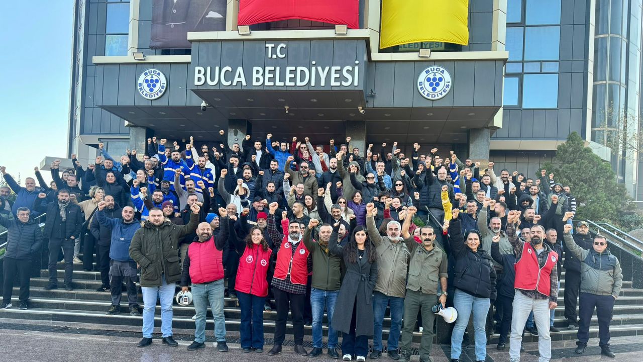 Buca’da iş bırakma 2’nci gününde… ‘Ekmek mücadelesi namus mücadelesidir’